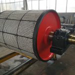 Ceramic lagging drive pulley