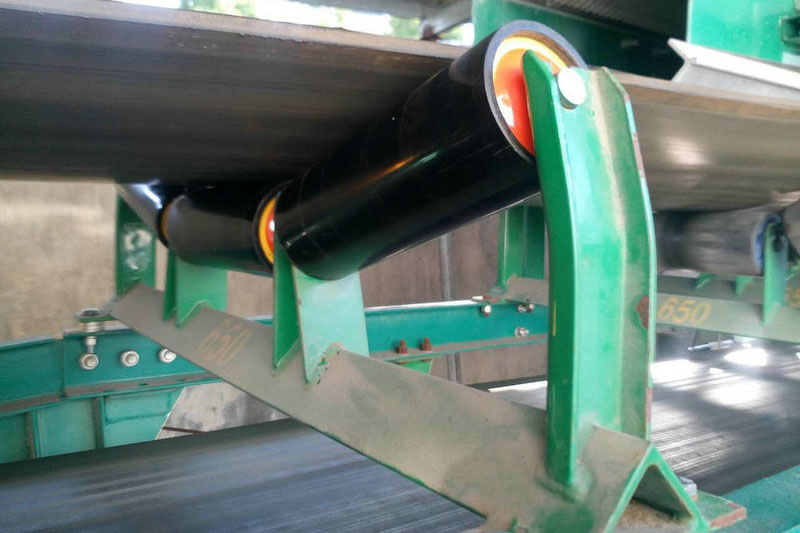 HDPE rollers in service