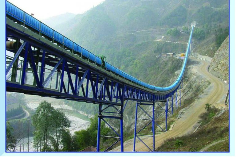 Long distance belt conveyor for cement plant, Sichuan