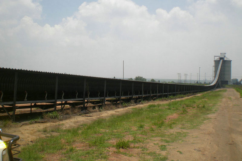 Banda PVG1250 de alto ángulo en la mina de carbón Goedehoop