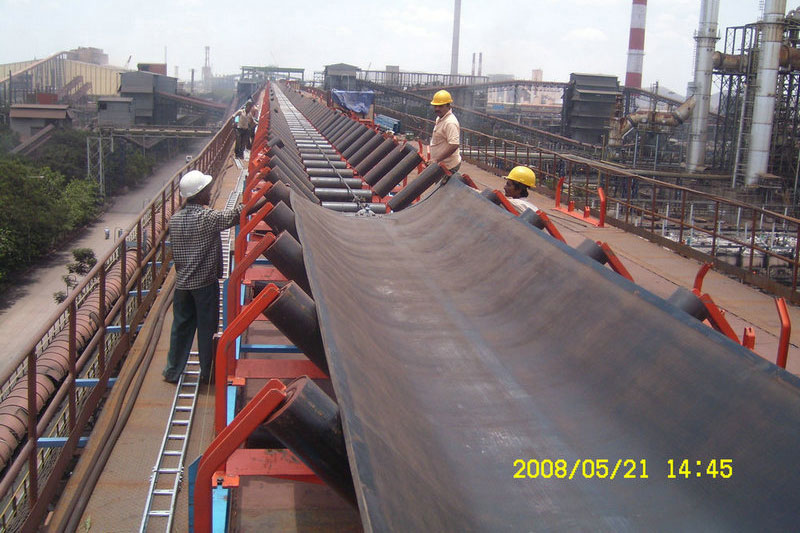 Steel plant conveyors at JSW, India Steel plant conveyors at JSW, India