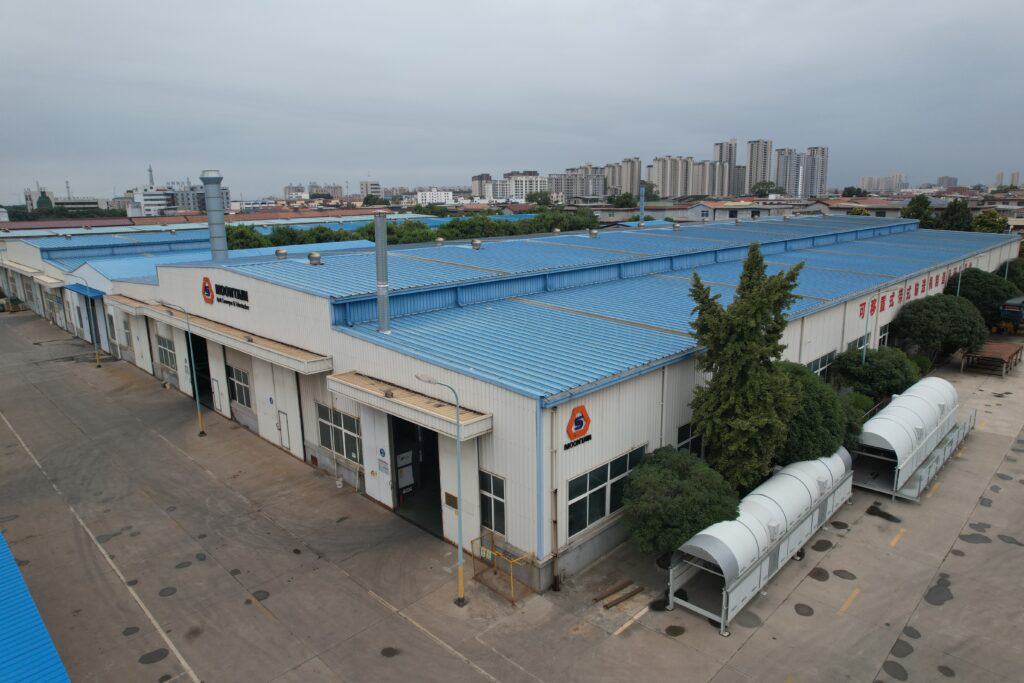 Nave de la fábrica de transportadores de banda de Moontain en Jiaozuo, Henan, China